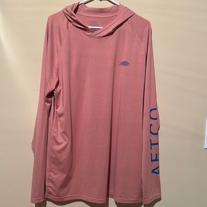 AFTCO Samurai Long Sleeve Performance Sun Protection Hoodie Men’s Size Large!